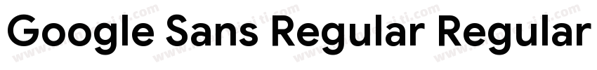 Google Sans Regular Regular Version字体转换